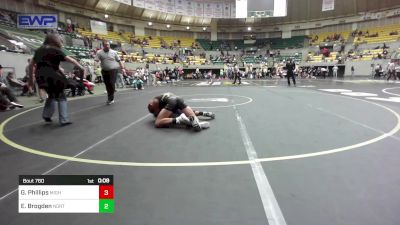 120 lbs Final - Gavin Phillips, Mighty Bluebirds Wrestling vs Elijah Brogden, North DeSoto Wrestling Academy