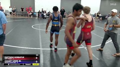 165 lbs Quarters & 1st Wb (16 Team) - Matthew Gorbatuk, New Jersey vs Chaney Lewis Jr., Pennsylvania Red