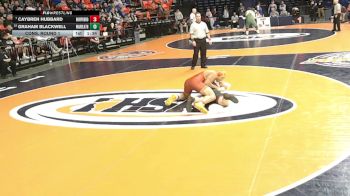 1A 215 lbs Cons. Round 1 - Caybren Hubbard, Murphysboro vs Graham Blackwell, Warrensburg (W.-Latham)