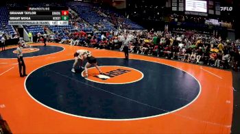 165 lbs Quarterfinals (8 Team) - Graham Taylor, Edwardsville (H.S.) vs Grant Moga, Arlington Heights (Hersey)