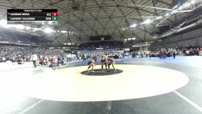 Girls 3A 110 lbs Cons. Round 4 - Cassidy Halgren, Mount Vernon (Girls) vs Jazmine Meza, Kelso (Girls)