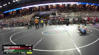 1A 120 lbs Cons. Round 1 - Gumaro Martinez III, Clewiston vs James Oliver, North Bay Haven