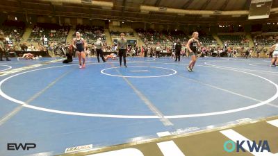 155 lbs Rr Rnd 1 - Kaedynce Kirkes, McAlester Youth Wrestling vs Addison Pryor, Tiger Trained Wrestling