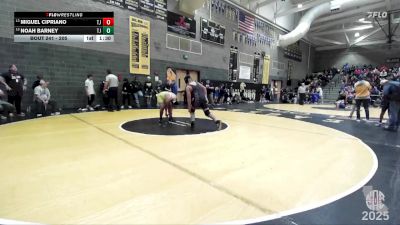 205 lbs Champ. Round 1 - Miguel Cipriano, Thomas Jefferson vs Noah Barney, Toby Johnson