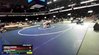 150 lbs Cons. Round 2 - Joshua Hanson, White River vs Callan Childs, Glacier Peak