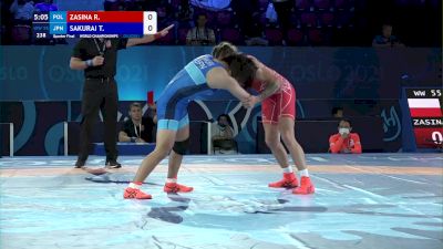 55 kg 1/4 Final - Roksana Zasina, Poland vs Tsugumi Sakurai, Japan