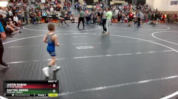 53 lbs Quarterfinal - Dayton Griebe, Cane Bay Cobras vs Justin Rabon, Kc Elite Training