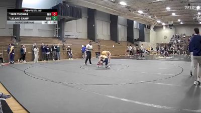 125 lbs Quarterfinal - Tate Thomas, Truett McConnell University vs Leland Camp, Reinhardt University