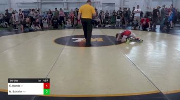 80-J lbs Round Of 32 - Kayden Rands, MI vs Nikolaus Schaller, NY