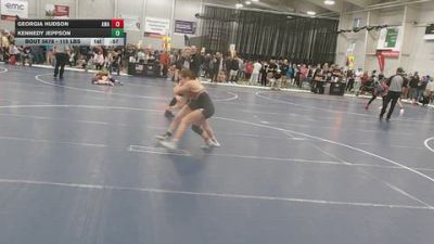 110 lbs Cons. Sub-rd Of 16 - Kennedy Jeppson vs Georgia Hudson, Ace Wrestling Academy