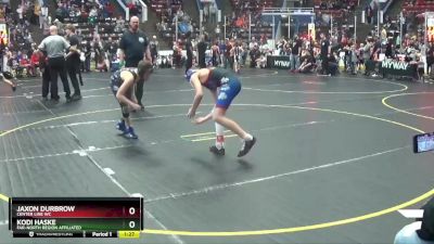 85 lbs 3rd Place Match - Kodi Haske, Far-North Region Affiliated vs Jaxon Durbrow, Center Line WC