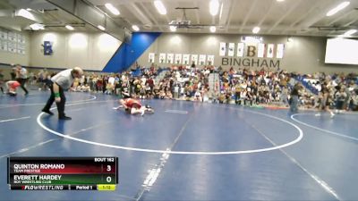 79 lbs Cons. Round 3 - Everett Hardey, Roy Wrestling Club vs Quinton Romano, Team Prestige