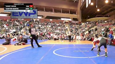 110 lbs Quarterfinal - Johny Gochi, Fayetteville Wild Hog Wrestling vs Sawyer Martin, Bauxite Mini Miners Wrestling