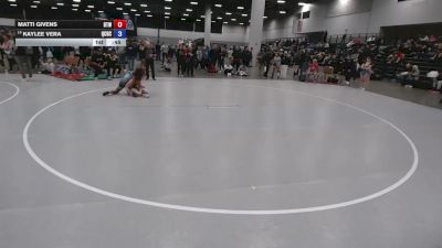 115 lbs Cons. Rd Of 32 - Matti Givens, Best Trained Wrestling vs Kaylee Vera, Queen City Grappling Club
