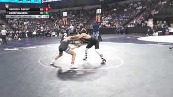 106 lbs Quarterfinal - Kingston Cruzat, Folsom (SJ) vs Aiden Talavera, Reedley (CS)