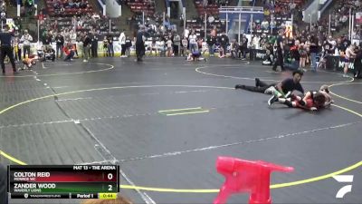 67 lbs Cons. Round 3 - Zander Wood, Waverly Lions vs Colton Reid, Monroe WC