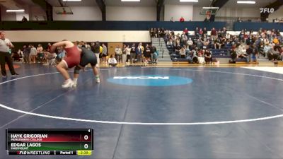 285 lbs Champ. Round 1 - Edgar Lagos, Marymount vs Hayk Grigorian, Muhlenberg College