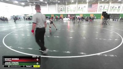 125 lbs Cons. Semi - Jason Strope, McKendree University vs Wyatt Skebba, Wisconsin