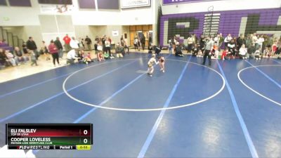 50 lbs 1st Place Match - Eli Falslev, Top Of Utah vs Cooper Loveless, Payson Lion Wrestling Club