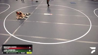 106 lbs Cons. Round 1 - Brayden Hawes, Minnesota vs Luke Sanborn, Rosemount Irish Wrestling