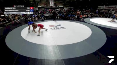 150 lbs Kaden Pryor, TCWA - Tri-Counties Wrestling Association vs Hayden Schepsp, CMWA - Coastal Mountain Wrestling Association