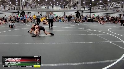 126 lbs Round 2 (8 Team) - Mason Whitney, Mat Assassins Black vs Joey Kokolakis, Full Circle Green