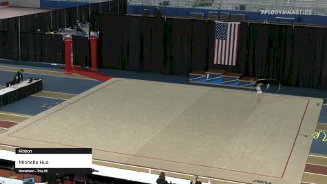 Michelle Hua - Ribbon - 2021 Rhythmic Elite Qualifier