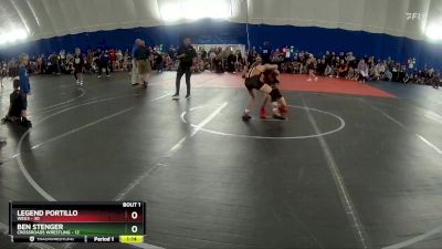 84 lbs Round 1 (3 Team) - Ben Stenger, Crossroads Wrestling vs Legend Portillo, WEG3