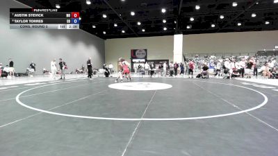 138 lbs Cons. Round 5 - Austin Stevick, MO vs Taylor Torres, CO