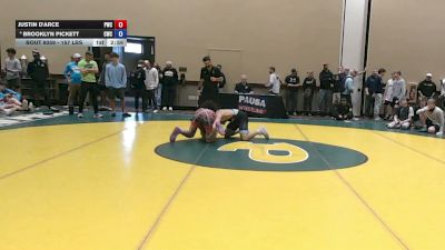 157 lbs Champ. Rd Of 64 - Justin D'Arce, Prime Wrestling Club vs Brooklyn Pickett, Capital Wrestling Club