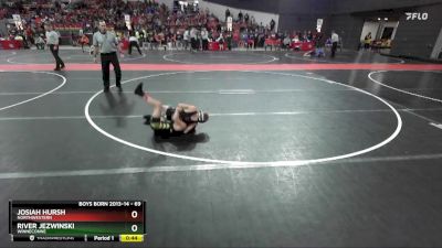 69 lbs Cons. Round 4 - River Jezwinski, Winneconne vs Josiah Hursh, Northwestern