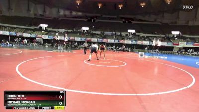 215 lbs Champ Round 1 (16 Team) - Odon Toth, Independence vs Michael Morgan, Delaware Military Academy