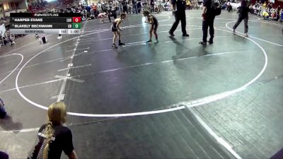 57-58 lbs Semifinal - Blakely Beckmann, Crofton Bloomfield vs Harper Evans, League Of Heroes