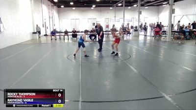 97 lbs Placement Matches (8 Team) - Rocky Thompson, Missouri Blue vs Raymond Vasile, Massachusetts