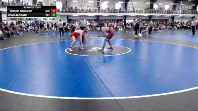 Elite 157 lbs Cons. Round 3 - Zean AlObaidi, Wisconsin-La Crosse vs Shane Walczyk, Cortland State