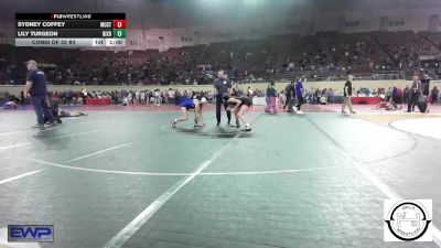 118 lbs Consi Of 32 #2 - Sydney Coffey, Mustang Middle School vs Lily Turgeon, Bixby JH Girls