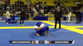 Karoline Silva Caramori vs Gabriela De Faria Matos Barreto 2026 World Jiu-Jitsu IBJJF Championship