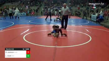 40 lbs Prelims - Brooklyn Jackson, Perry Youth Wrestling vs Lyla Cook, Noble TakeDown Club