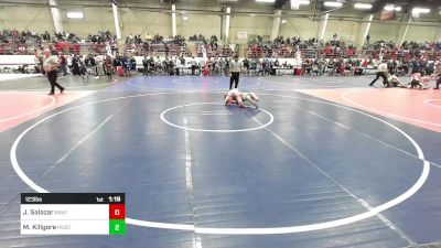 123 lbs Quarterfinal - Jerome Salazar, Raven Wrestling vs Marcus Killgore, Mustangs WC