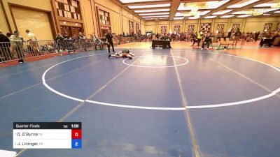 138 lbs Quarterfinal - Declan O'Byrne, Pa vs Jackson Lininger, Pa