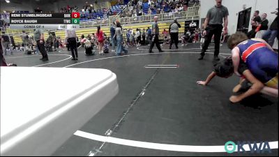 100 lbs Consi Of 4 - Remi Stumblingbear, Darko Valley Wolf Pack vs Royce Baugh, Team Tulsa Wrestling Club