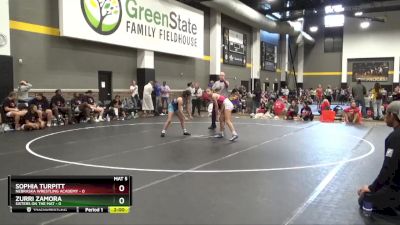 100 lbs Round 3 (16 Team) - Sophia Turpitt, Nebraska Wrestling Academy vs Zurri Zamora, Sisters On The Mat