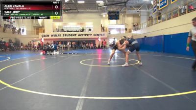 184 lbs Round 2 (6 Team) - Sam Libby, Iowa Central Community College vs Alex Zavala, Northeast Oklahoma