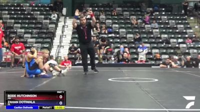 84 lbs 1st Place Match - Bode Hutchinson, MN vs Zahan Dotiwala, PA