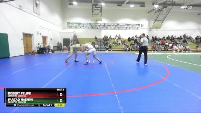 184 lbs 3rd Place Match - Robert Felipe, Lemoore College vs Farzad Hashimi, Cerritos College