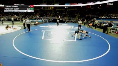 I-101 lbs Cons. Round 3 - Casey Powers, Long Beach vs Zachary Gubba, Calhoun