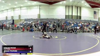 43-45 lbs Round 1 - Briggs Poupard, MI vs Ataliah McCue, Unattached