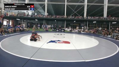 125 lbs Janelle Henry, Arizona Black vs Daelin Cody, Wisconsin