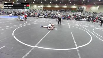 106 lbs Quarterfinal - Nakoah Lehi, Hidden Springs Wolves vs Rider Sigala, The Valley WC