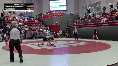 113 lbs Cons. Round 3 - Jack Lowe, Friendship Christian School vs Kristopher Sanders, Chattanooga Christian School